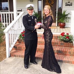 Black Lace Formal, Prom Dress